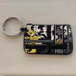 Vera Bradley Black and Yellow Wristlet